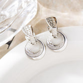 Hollow Round Moon Rose Earrings For Women - Swefashionstore