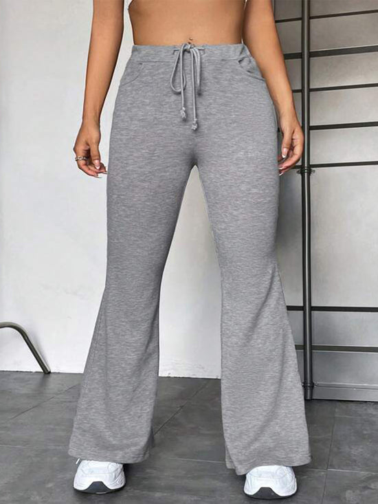 Europea Stitching Yoga Exercise Pants Outdoor Casual Flared Pants - Swefashionstore