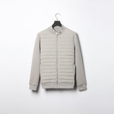 Lightweight Stand Collar Coat For Men Fashion Stitching Knitted Jacket Winter Outwear - Swefashionstore