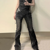 Bestseller American Retro Girl Low-Waist Skinny Jeans - Swefashionstore