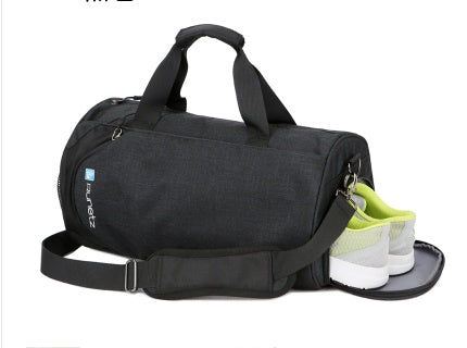Dry and wet separation women's waterproof fitness bag