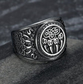 Asgard Handcrafted Stainless Steel Bear Paw Veles Ring - Swefashionstore