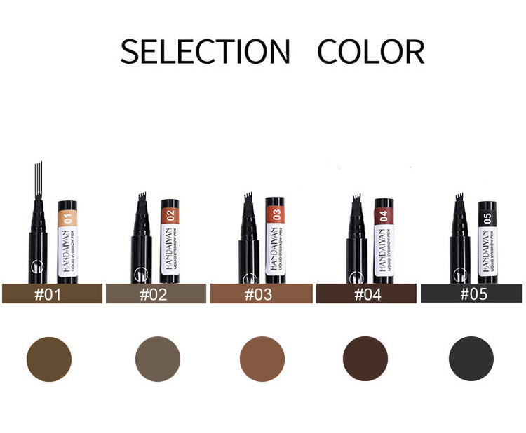 Four-head Eyebrow Pencil Liquid Eyebrow Pencil Tattoo Eyebrow Pencil Eyebrow Pencil 4-head Eyebrow Pencil Four-jaw Eyebrow Pencil - Swefashionstore