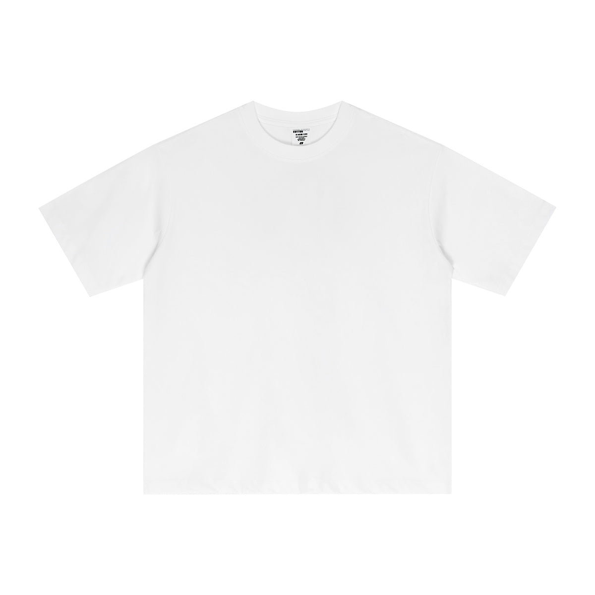 Street Long-staple Cotton Solid Color Short Sleeve