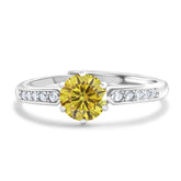 S925 Sterling Silver Moissanite Luxury Four-claw Couple Ring - Swefashionstore
