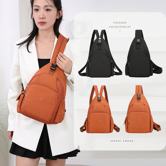 FASHION Rucksack Damen CASUAL Wasserdichte multifunktionale Brusttasche