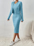 Front Button Cropped Top And Slim Fit Dress - Swefashionstore