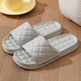 Home Slippers With Plaid Design - Swefashionstore