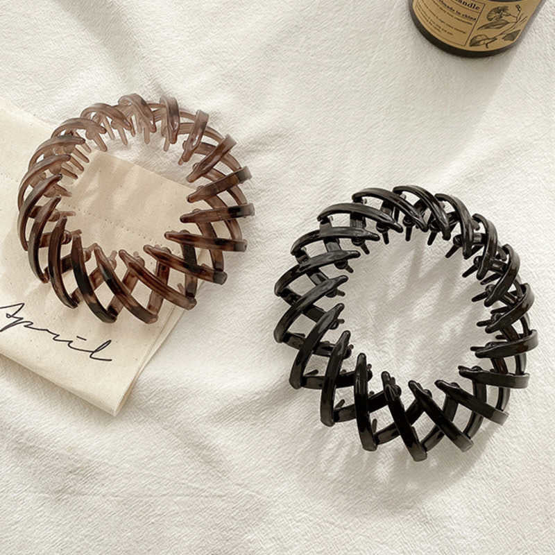 Women Hollow Hair Circle High Horsetail Artifact Fixed Coiler Hairpin Horsetail Headdress Fashion Hair Accessories - Swefashionstore