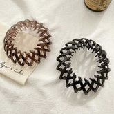 Women Hollow Hair Circle High Horsetail Artifact Fixed Coiler Hairpin Horsetail Headdress Fashion Hair Accessories - Swefashionstore