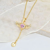 Necklace With Crystal Clavicle Chain - Swefashionstore