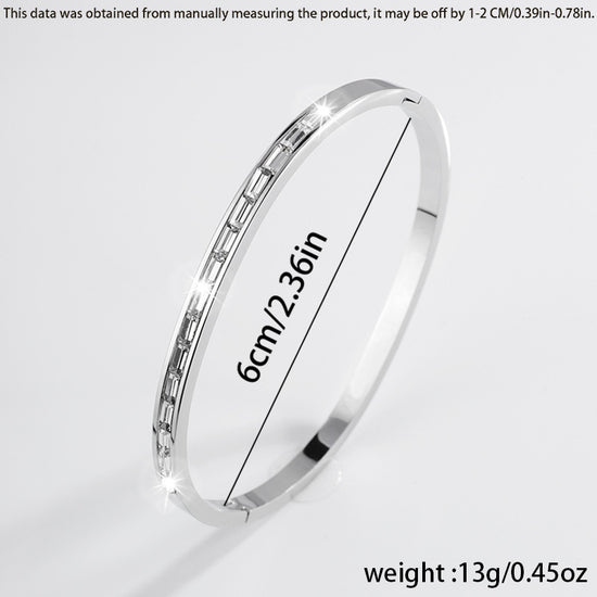 New Non-fading Diamond-Embedded Stainless Steel Bracelet For Women - Swefashionstore