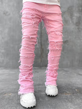 Long Tight Fit Stacked Jeans For Mens Clothing - Swefashionstore