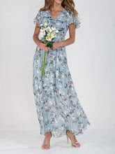 Flowers Print Short Sleeve Summer Fashion Dress - Swefashionstore