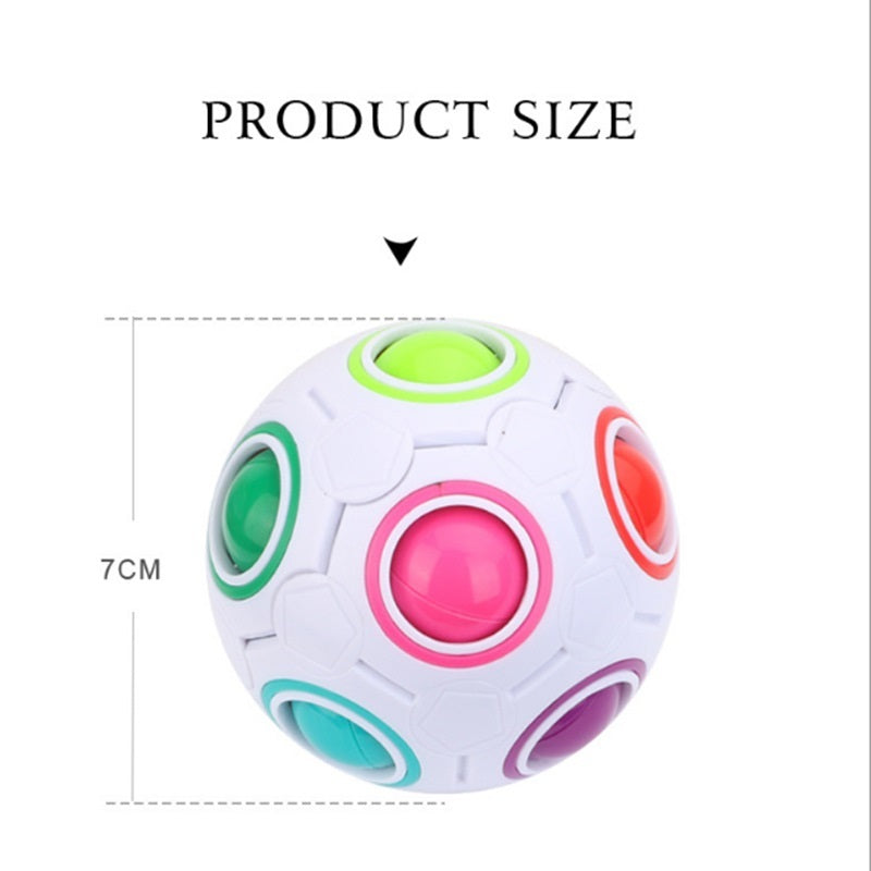 NEW High Elasticity And Fall Resistance PUZZLE Rainbow MAGIC CUBE TOYS