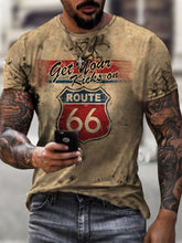 Round Neck Digital Print SLIM Pullover Men&