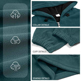 Padded Fleece Sweater Solid Color Half Zip Hooded Work Clothes Pullover