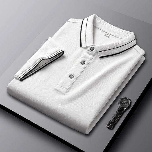 SUMMER Lapels Short-sleeved T-shirt SLIM Fit Casual Polo Shirt