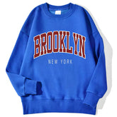 Personality Trend Printed Crew Neck Sweatshirt Women - Swefashionstore