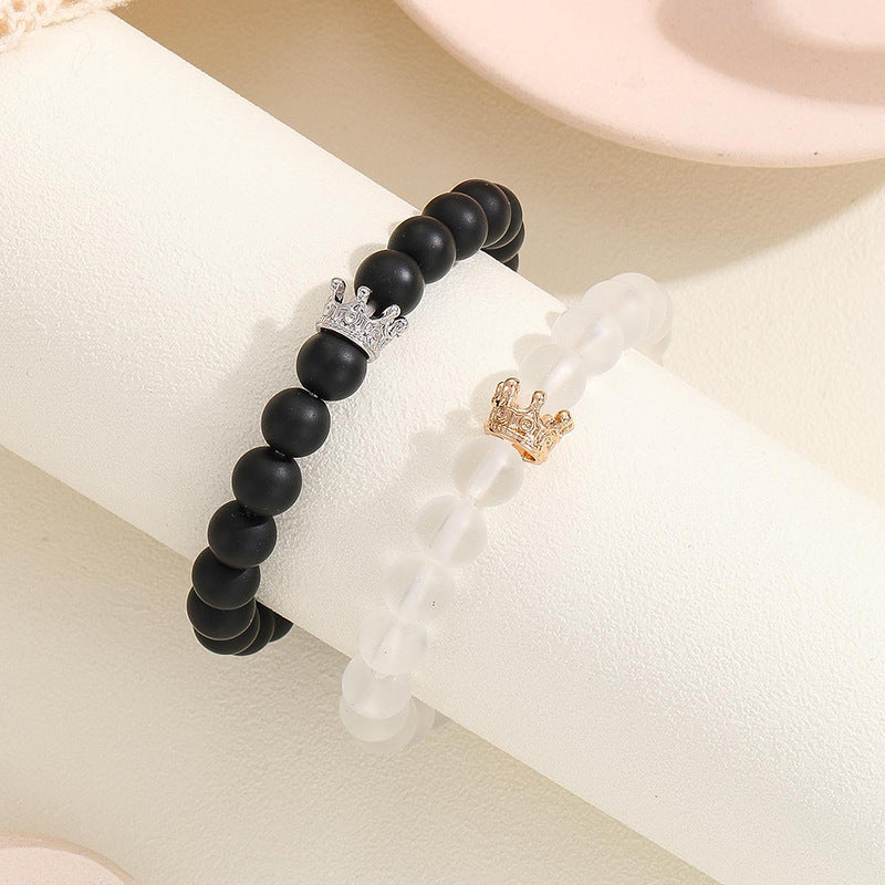 Fashion Jewelry 2pcs Handmade Crown