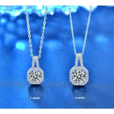 Moissanite S925 Sterling Silver Necklace For Women All-match Niche High Sense - Swefashionstore