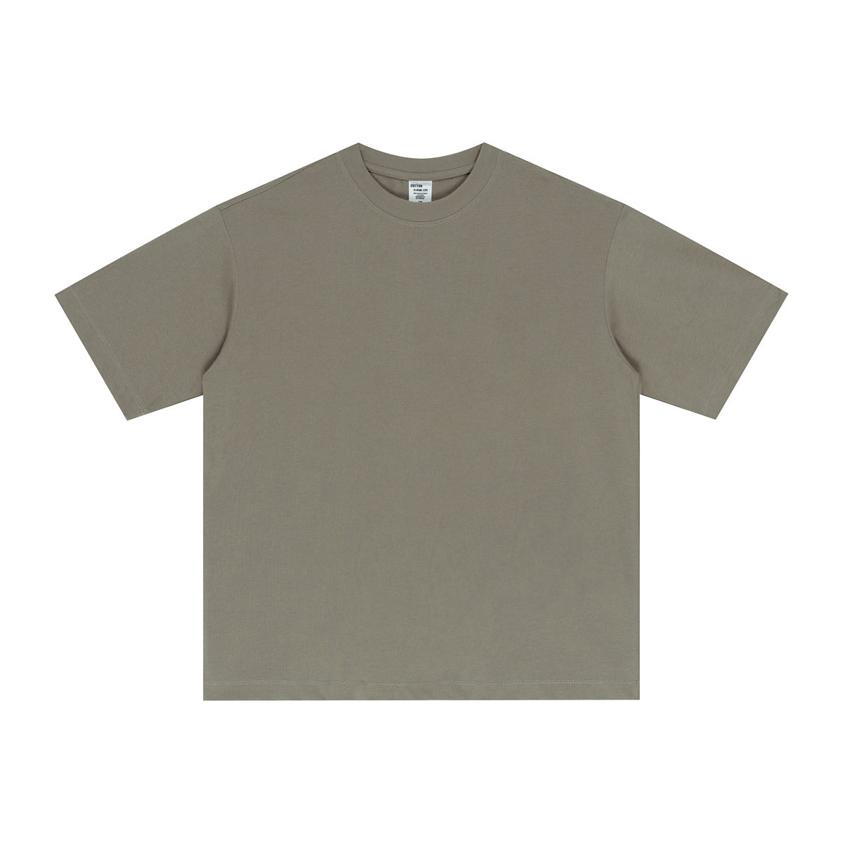 Street Long-staple Cotton Solid Color Short Sleeve