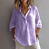 Fashion Long-sleeved Lapel Pullover Shirt - Swefashionstore