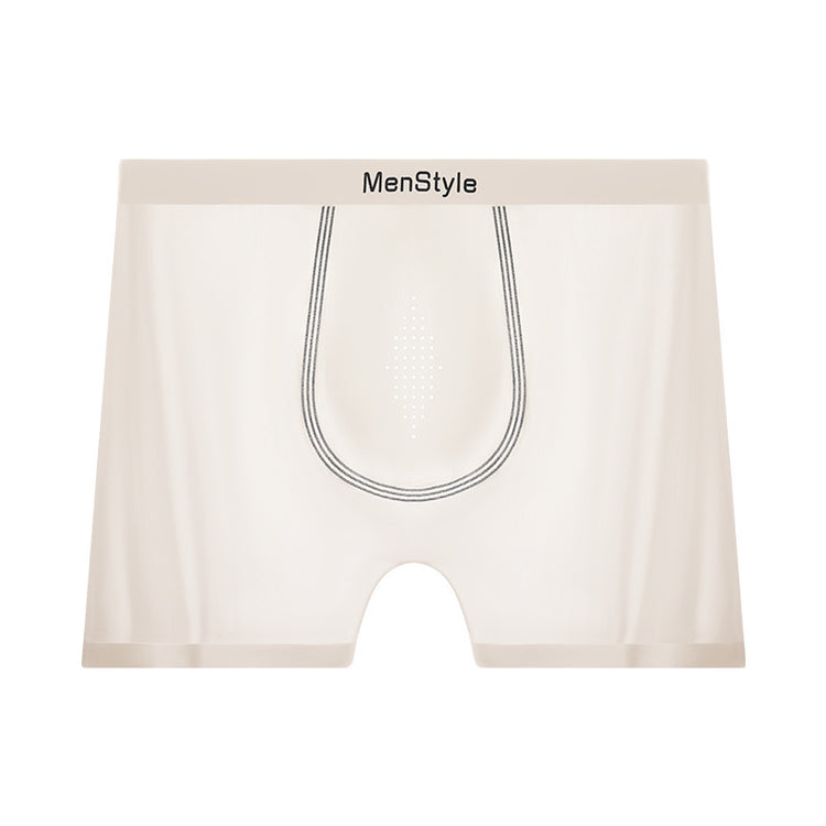 Satin Ice Silk Breathable Single-layer Bottom Crotch Seamless Boxers - Swefashionstore