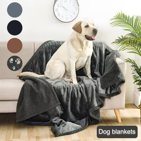 Flannel Cotton Wool Sherpa Thick Pet Blanket Dog Kennel - Swefashionstore