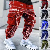 BESTSELLER Print Trousers LOOSE Casual WIDE-LEG Harem Pants - Swefashionstore