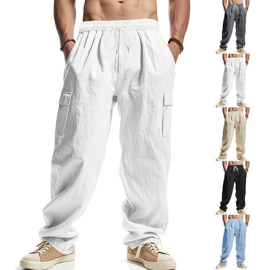 Herren-Arbeitskleidung, mehrere Taschen, lockere, lässige, trendige Hose mit weitem Bein