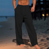 Casual Wide-Leg Straight Pants With Pockets For Men - Swefashionstore