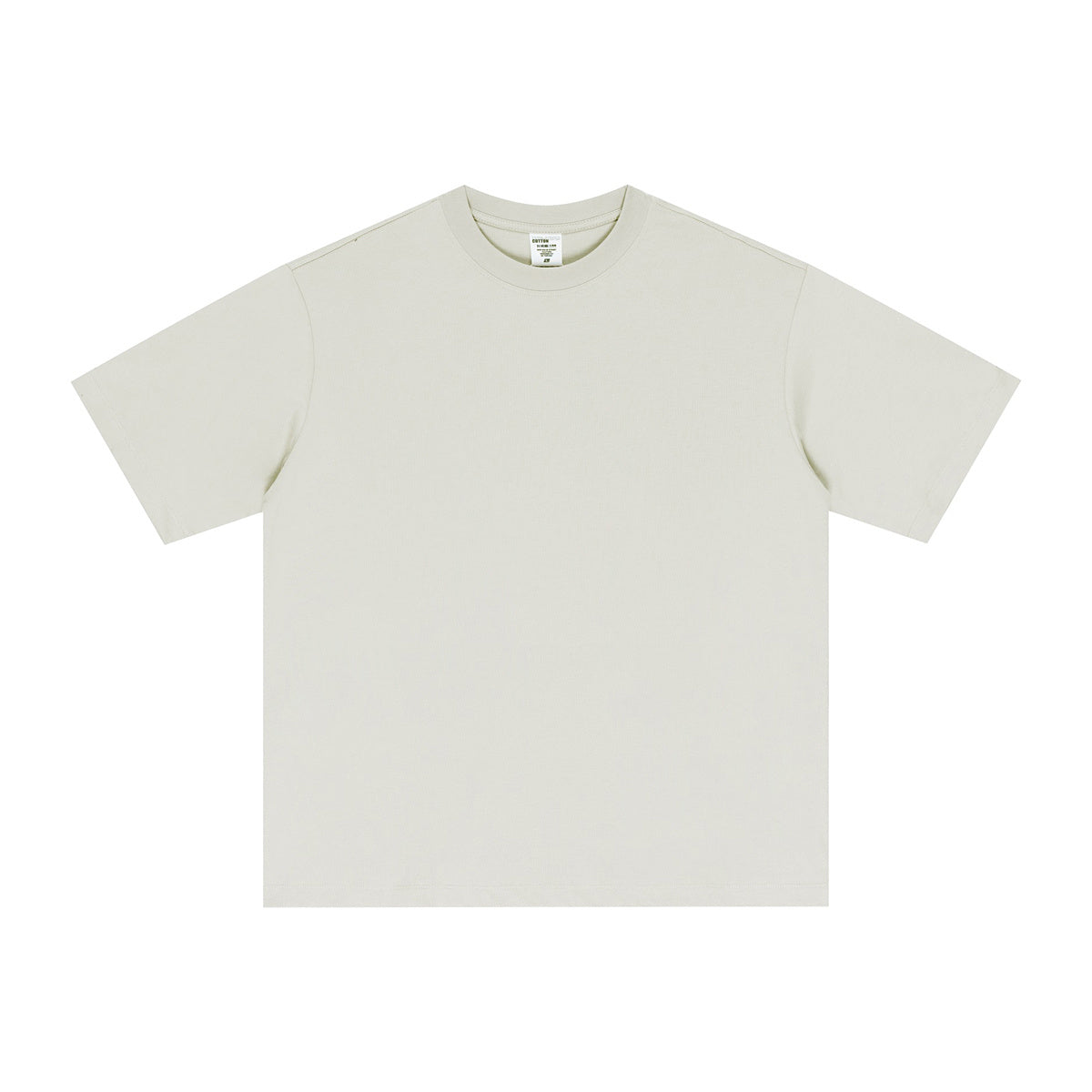 Street Long-staple Cotton Solid Color Short Sleeve