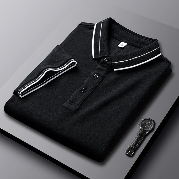 SUMMER Lapels Short-sleeved T-shirt SLIM Fit Casual Polo Shirt - Swefashionstore