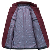 Business Stand Collar Woolen Coat - Swefashionstore