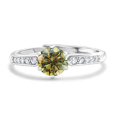 S925 Sterling Silver Moissanite Luxury Four-claw Couple Ring - Swefashionstore