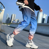 TRENDY Nine Pants Gradient Color Trousers For Men - Swefashionstore