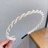 Sen Simple Pearl Thin Headband Hair Accessories Headband - Swefashionstore
