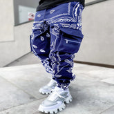 BESTSELLER Print Trousers LOOSE Casual WIDE-LEG Harem Pants - Swefashionstore