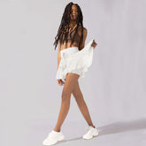 High Waist Dress With Anti-exposure Safety Pants - Swefashionstore