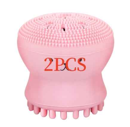 Cartoon octopus silicone wash brush foaming cleansing brush Manual facial massage brush cleansing brush brush bubbler
