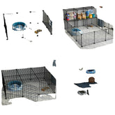 Small Dog Indoor Home 11 Pieces Door Fence - Swefashionstore