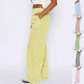 Striped Trousers With Pockets for Stylish Comfort - Swefashionstore
