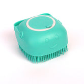 Silicone Dog Bath Massage Gloves Brush Pet Cat Bathroom Cleaning Tool Comb Brush For Dog Can Pour Shampoo Dog Grooming Supplies - Swefashionstore