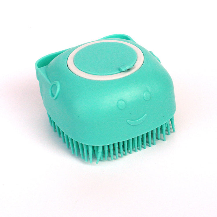 Silicone Dog Bath Massage Gloves Brush Pet Cat Bathroom Cleaning Tool Comb Brush For Dog Can Pour Shampoo Dog Grooming Supplies - Swefashionstore
