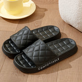 Home Slippers With Plaid Design - Swefashionstore