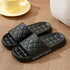 Home Slippers With Plaid Design - Swefashionstore