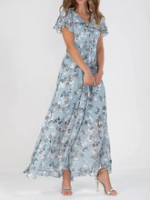 Flowers Print Short Sleeve Summer Fashion Dress - Swefashionstore