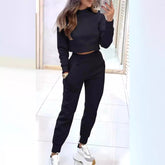 Sports Suit Fashion Long-sleeves Top And Slim Trousers - Swefashionstore