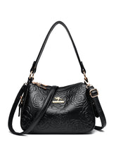 Soft Leather Textured Ethnic Style Simple Versatile Large Capacity Shoulder Messenger Bag - Swefashionstore
